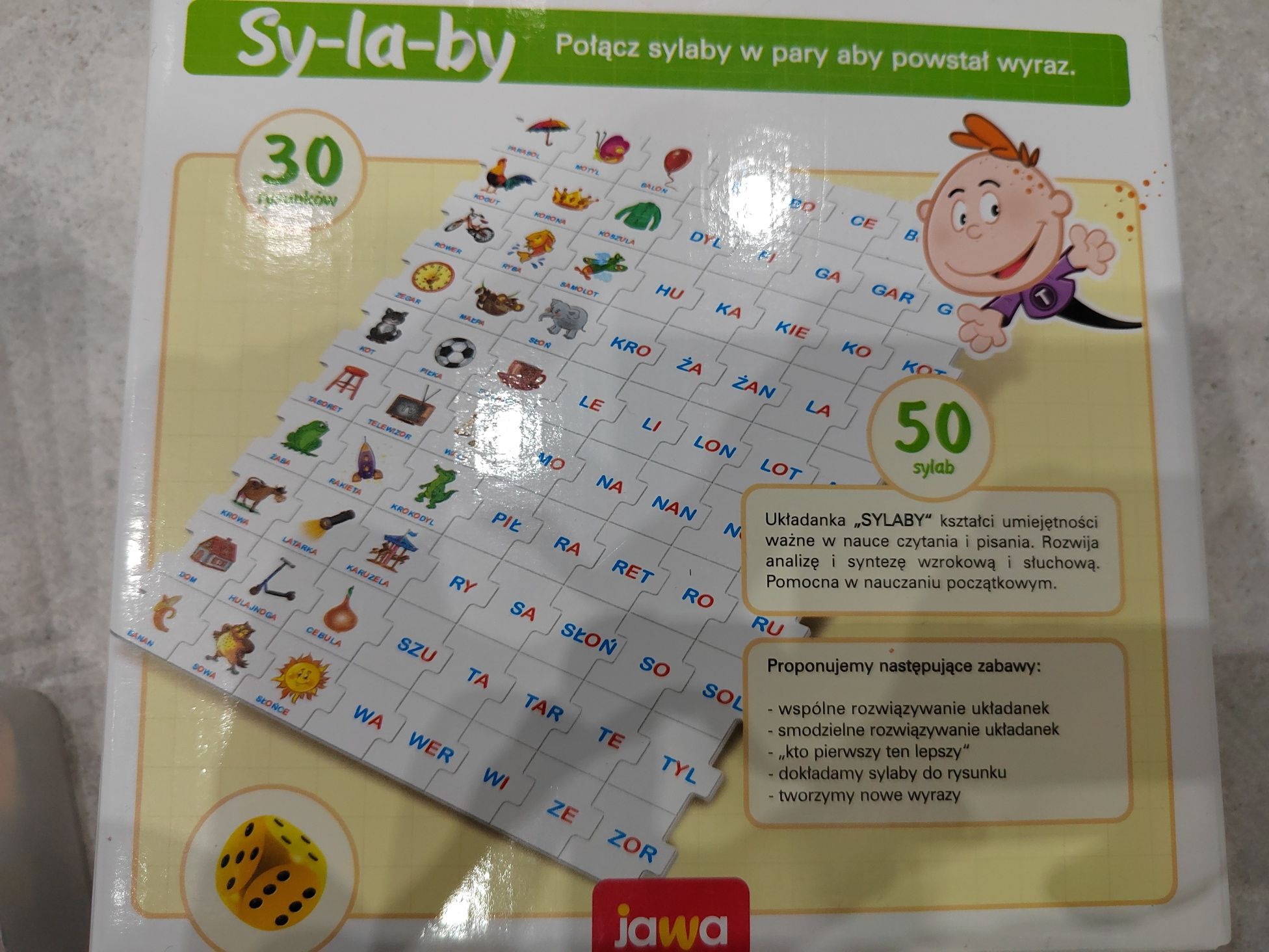 Literki i puzzle magnetyczne + sylaby