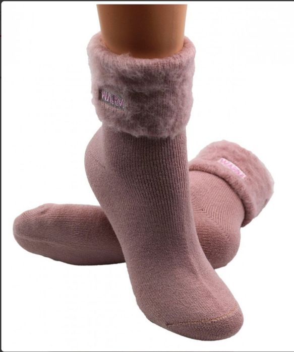 Skarpety damskie ocieplane dwa roz 35-38 I 38-41 kolory