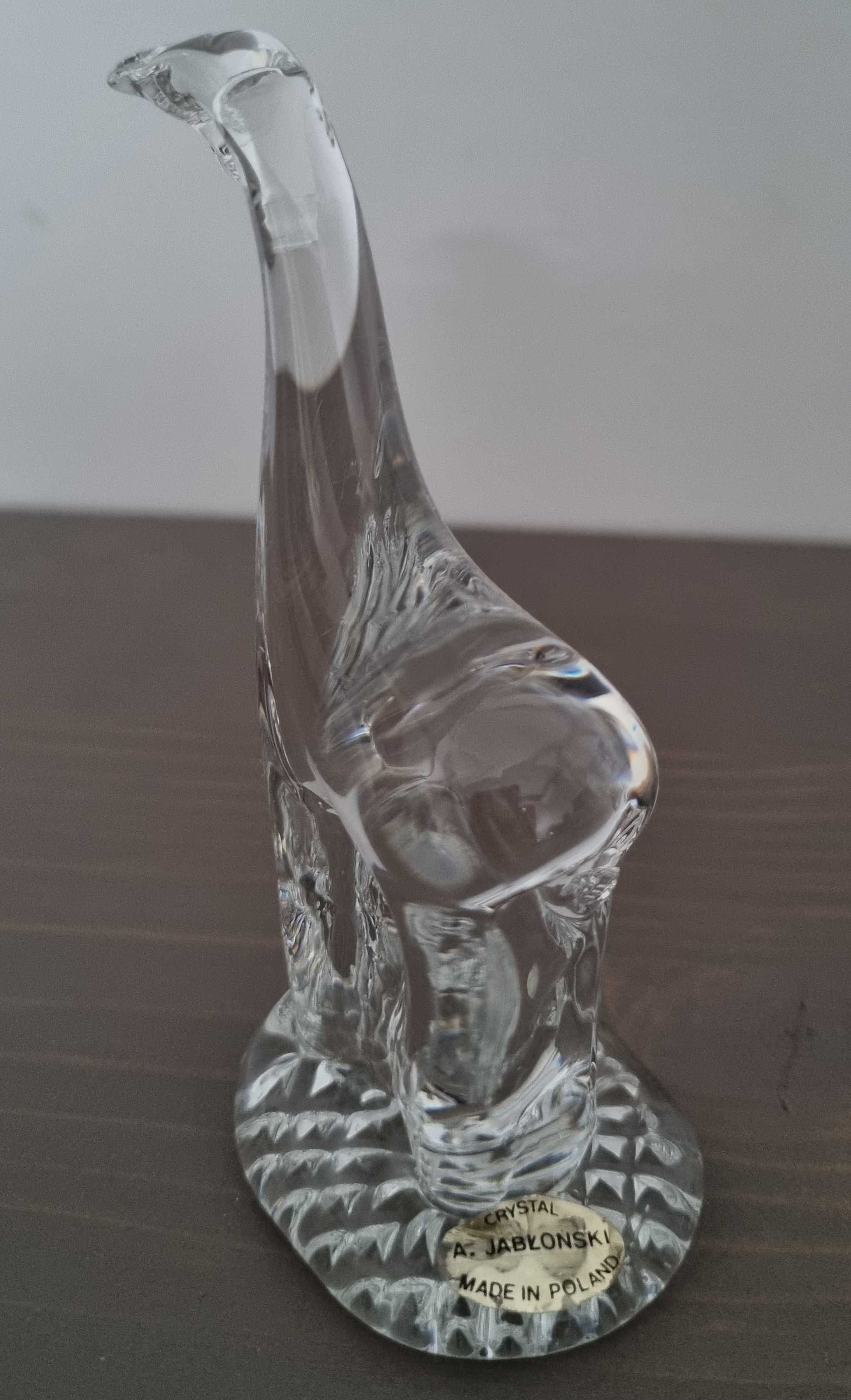 figurka kryształowa Adam Jabłoński żyrafa