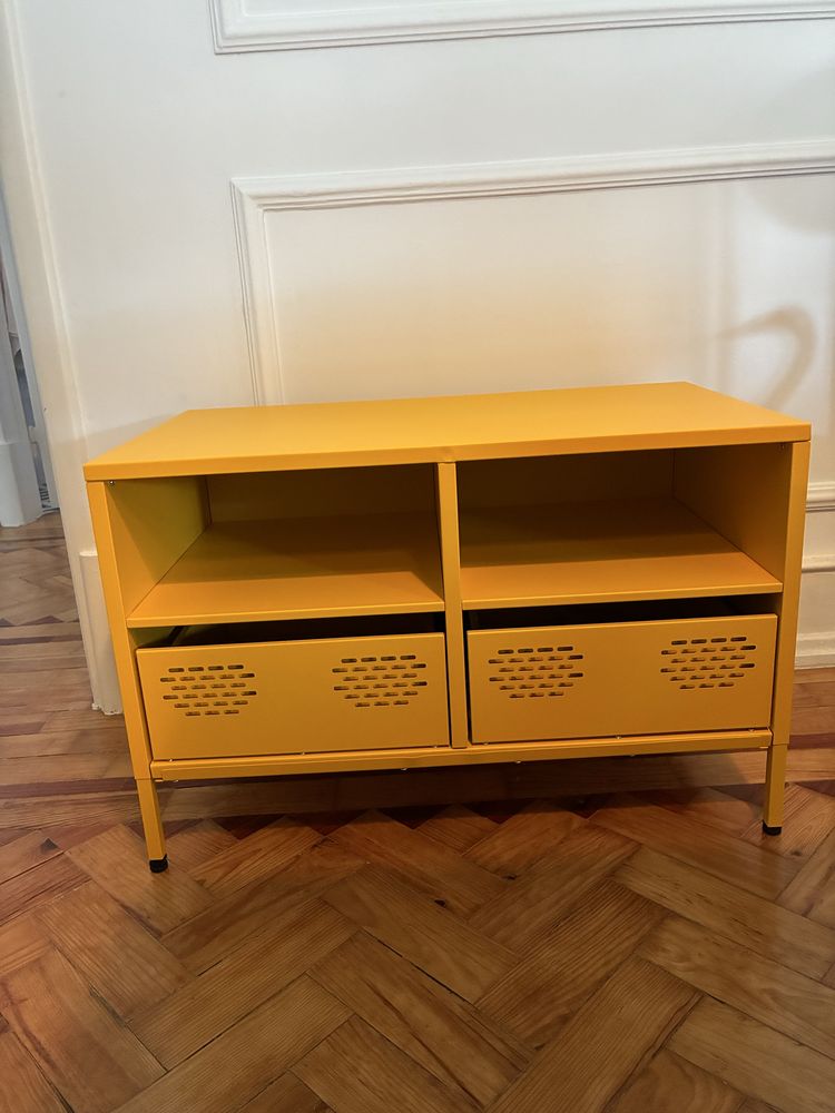 Aparador Metal Amarelo
