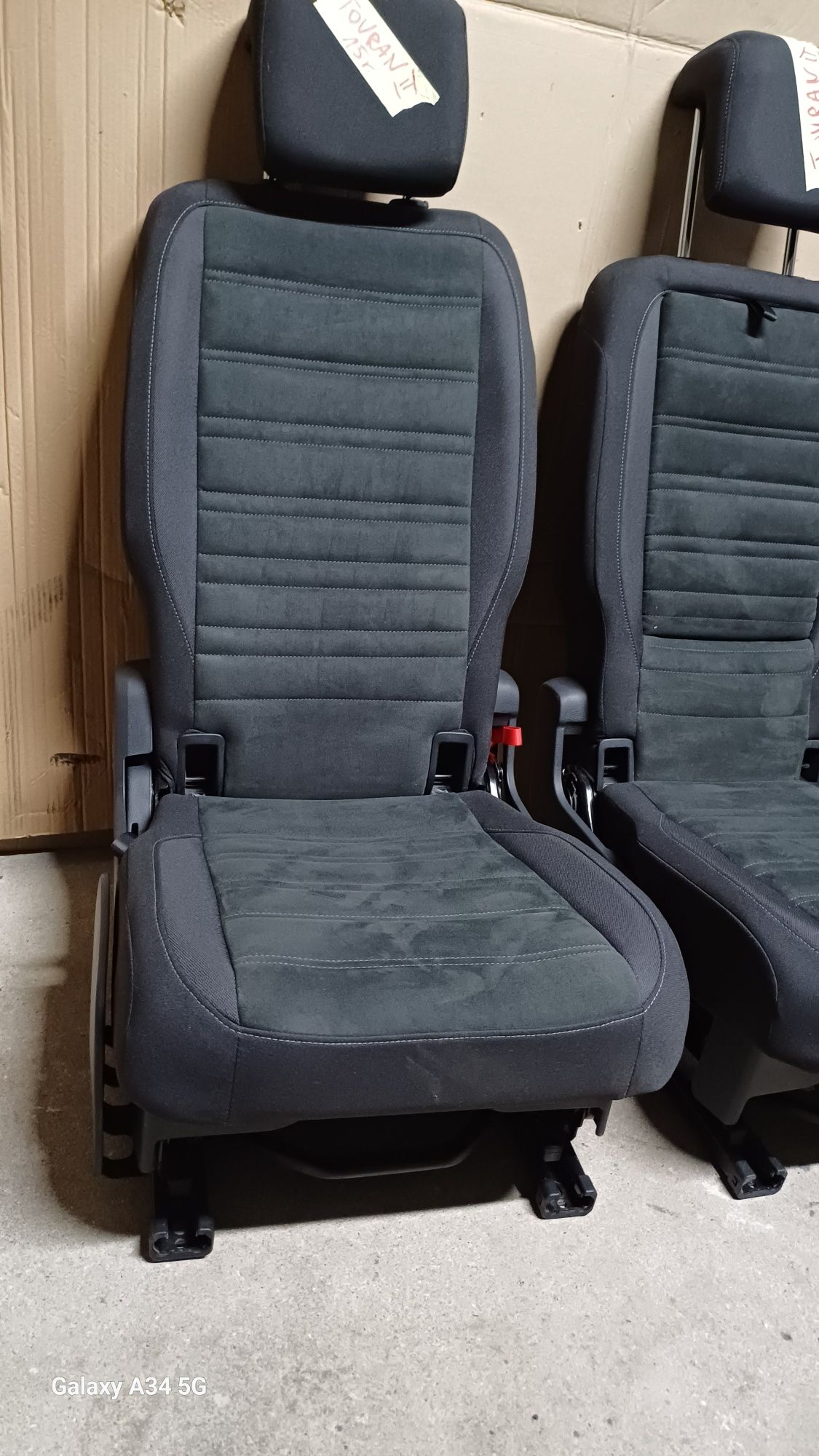 Fotel siedzenie wolkswagen touran ll 15r alkantara