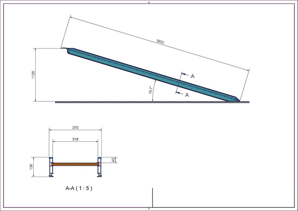 Najazdy rampy aluminiowe długość 2m  NOWE