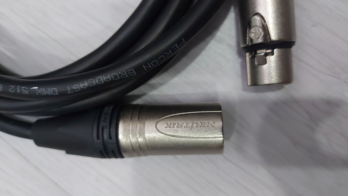 Cabo DMX 5 pinos 3M Neutrik