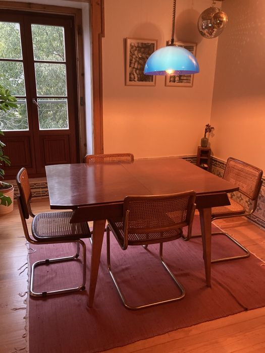 Mesa vintage madeira extensivel