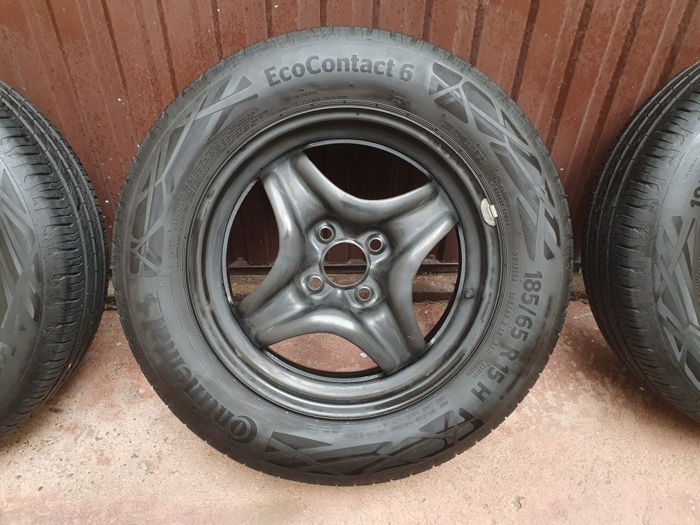 Koła letnie 15 cali 4x100 felgi strukturalne renault dacia continental