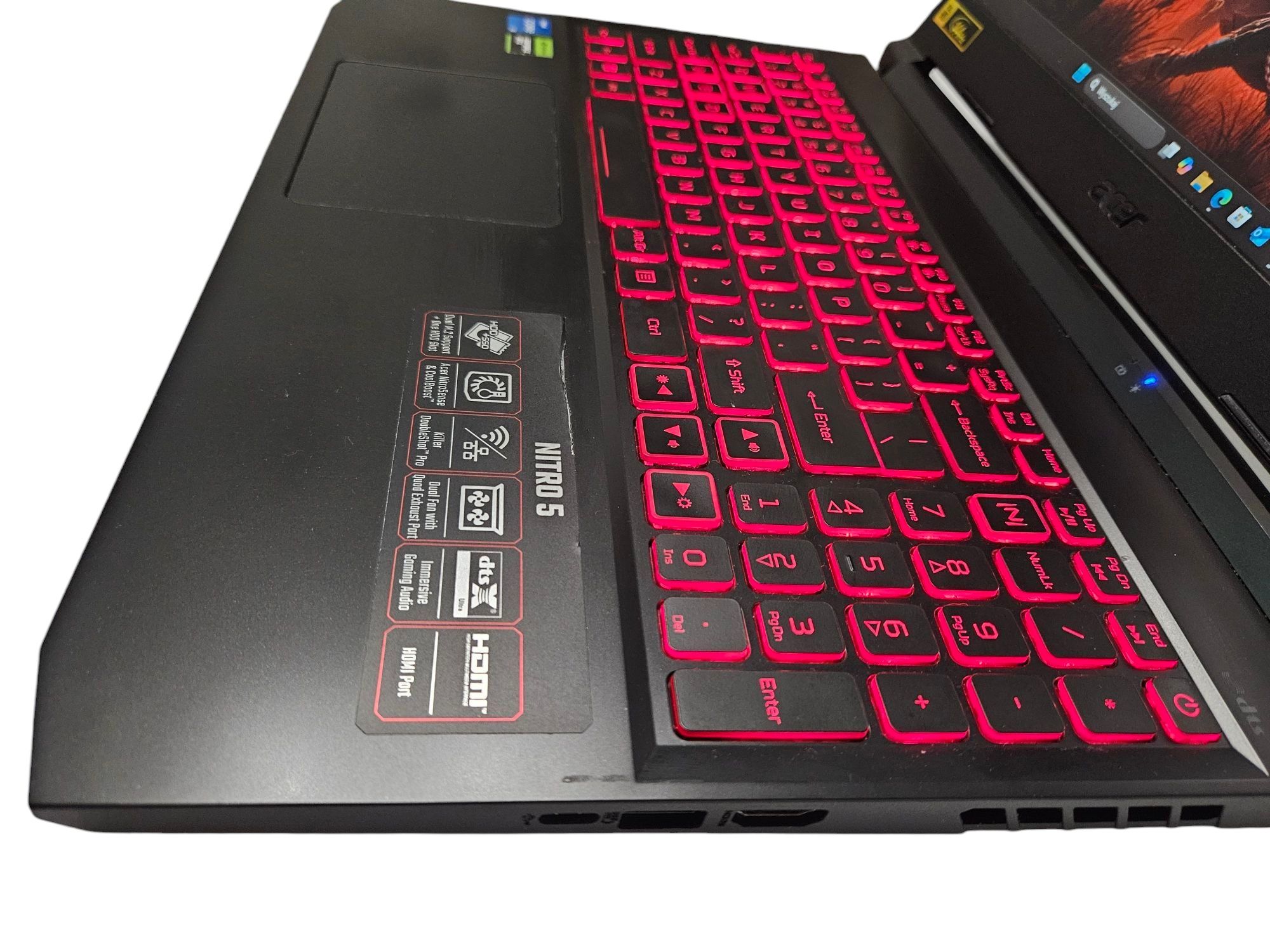 Laptop gamingowy Acer Nitro 5 RTX 3050 i5 SSD 512GB RAM 16GB