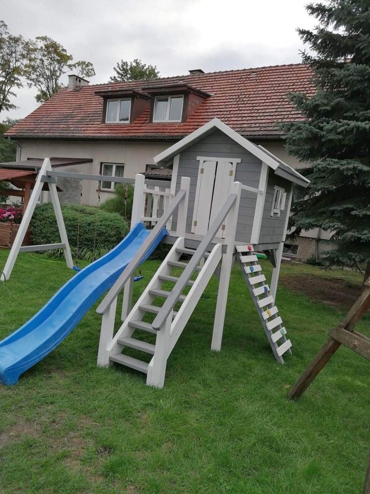 Plac zabaw/ drewniany domek dla dzieci PROMOCJA