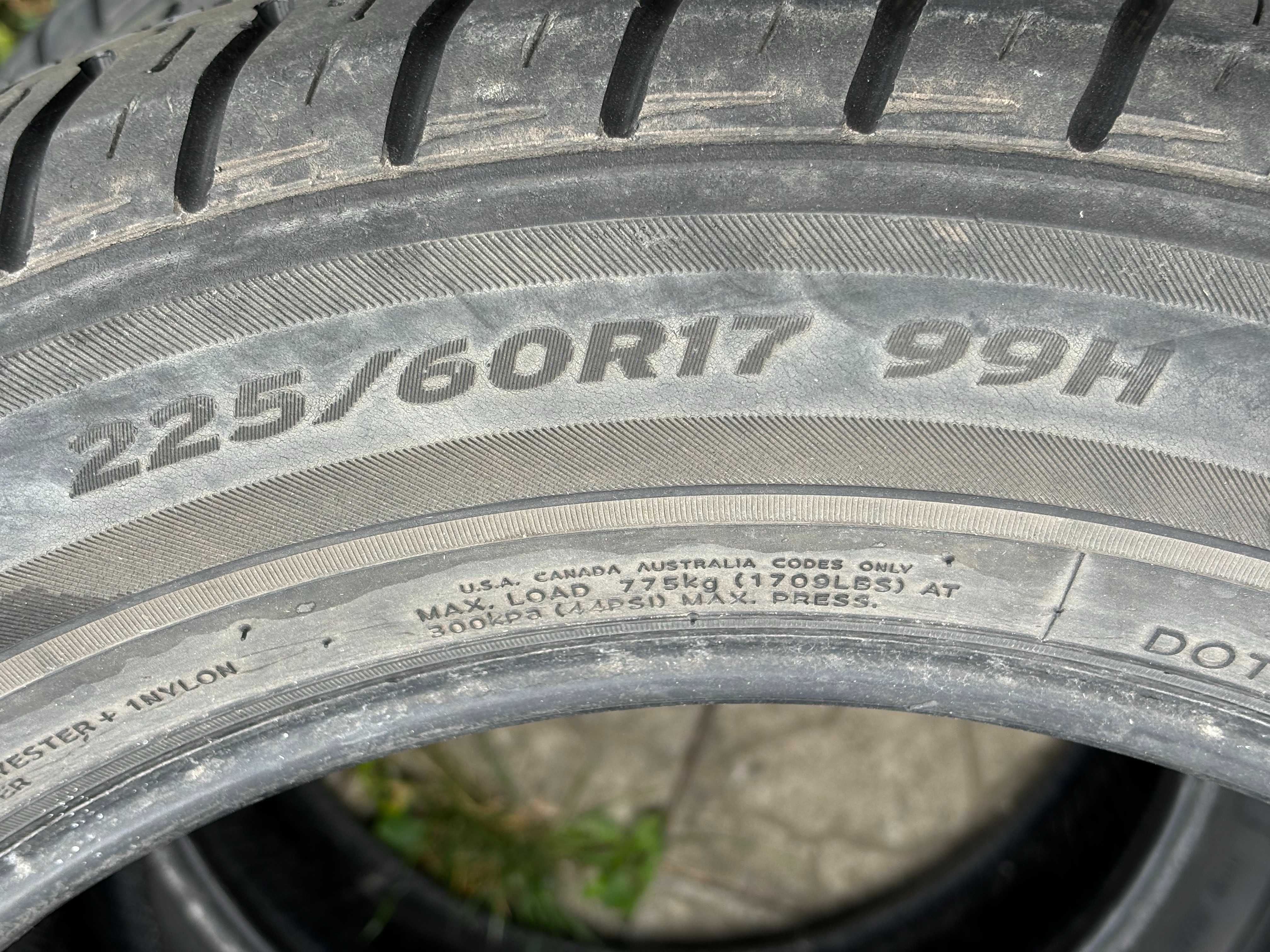 225-60-R17 HANKOOK OPTIMO 4штуки комплект летней резины GERMANY 2022