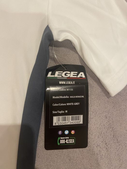 Koszulka biała T-shirt z metką nowa sportowa Legea M