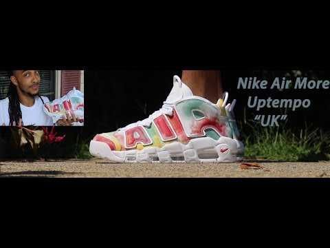 Яркие мужские кроссовки Nike Air More Uptempo 96 UK, р. 45/28,5 см