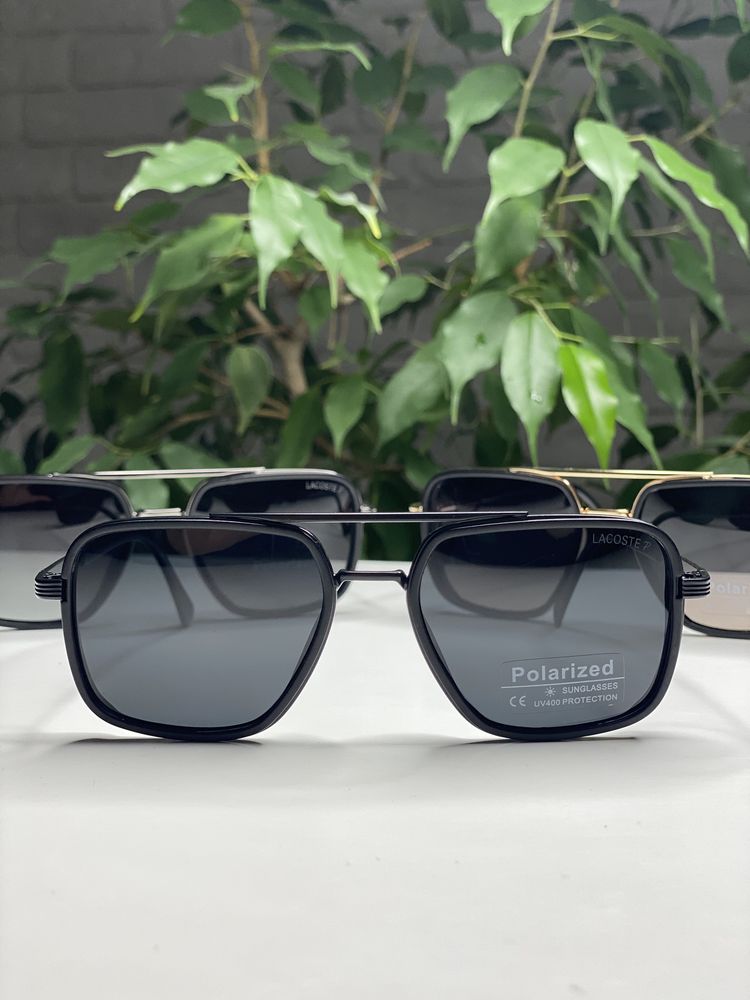 Мужские солнцезащитные очки LACOSTA с поляризацией Квадратные Polaroid