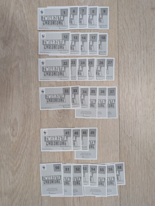 Sprzedam naklejki naklejka wwf lidl, zwierzeta