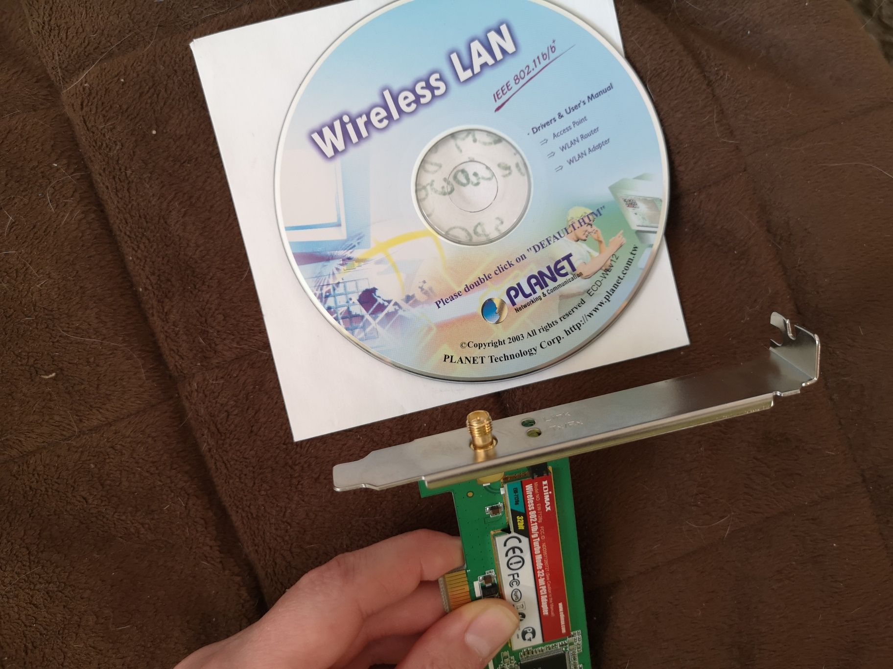 Adapter do sieci bezprzewodowej na PCI do komputerów+ sterowniki