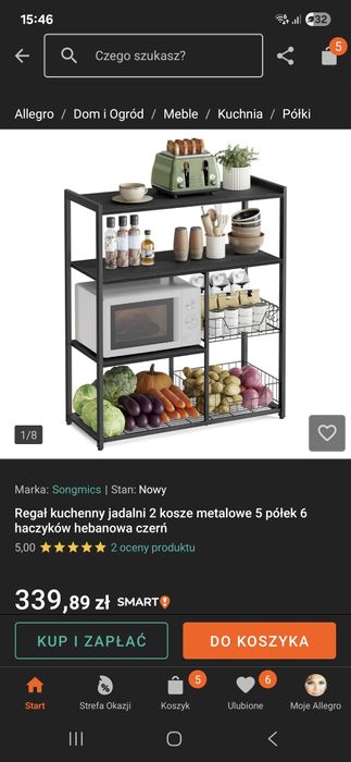 Regał kuchenny solidny
