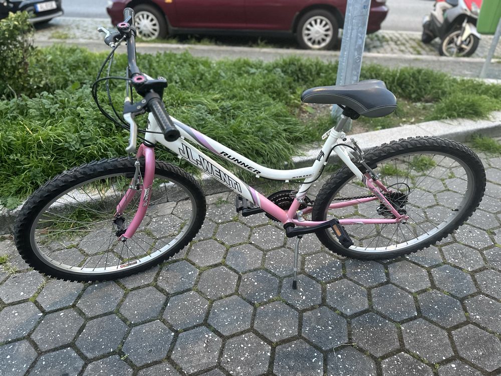 Bicicleta rosa .