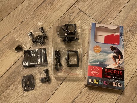 Mini kamera sports cam 1080p typu gopro - kask narty