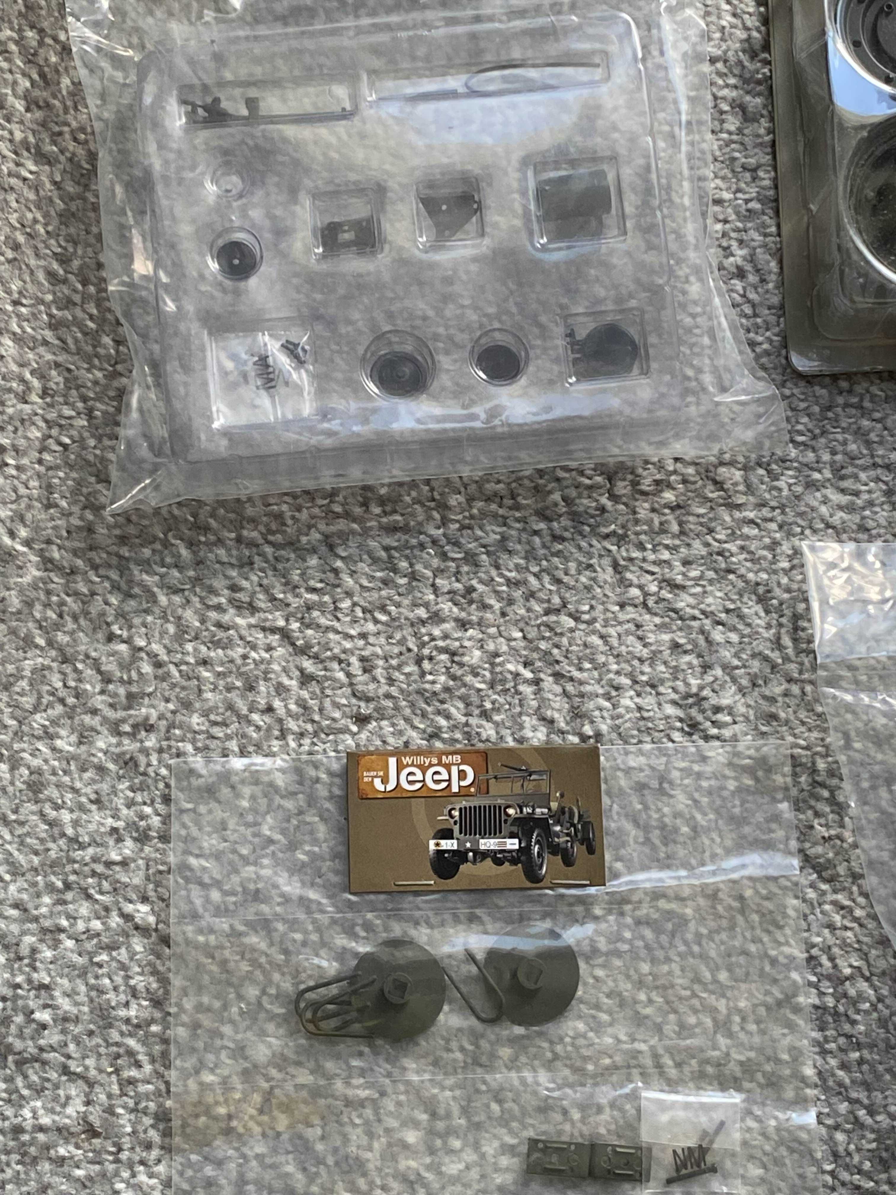 Części do Jeep Willys MB z przyczepą skala 1:8 - kolekcja Hachette