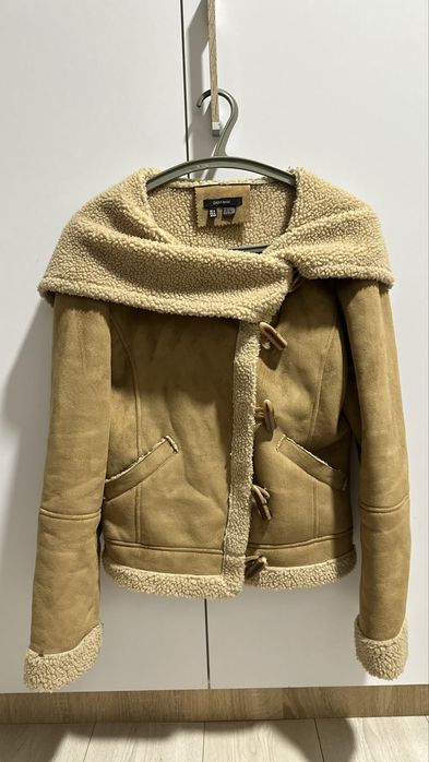 Дубленка ZARA очень стильная и теплая