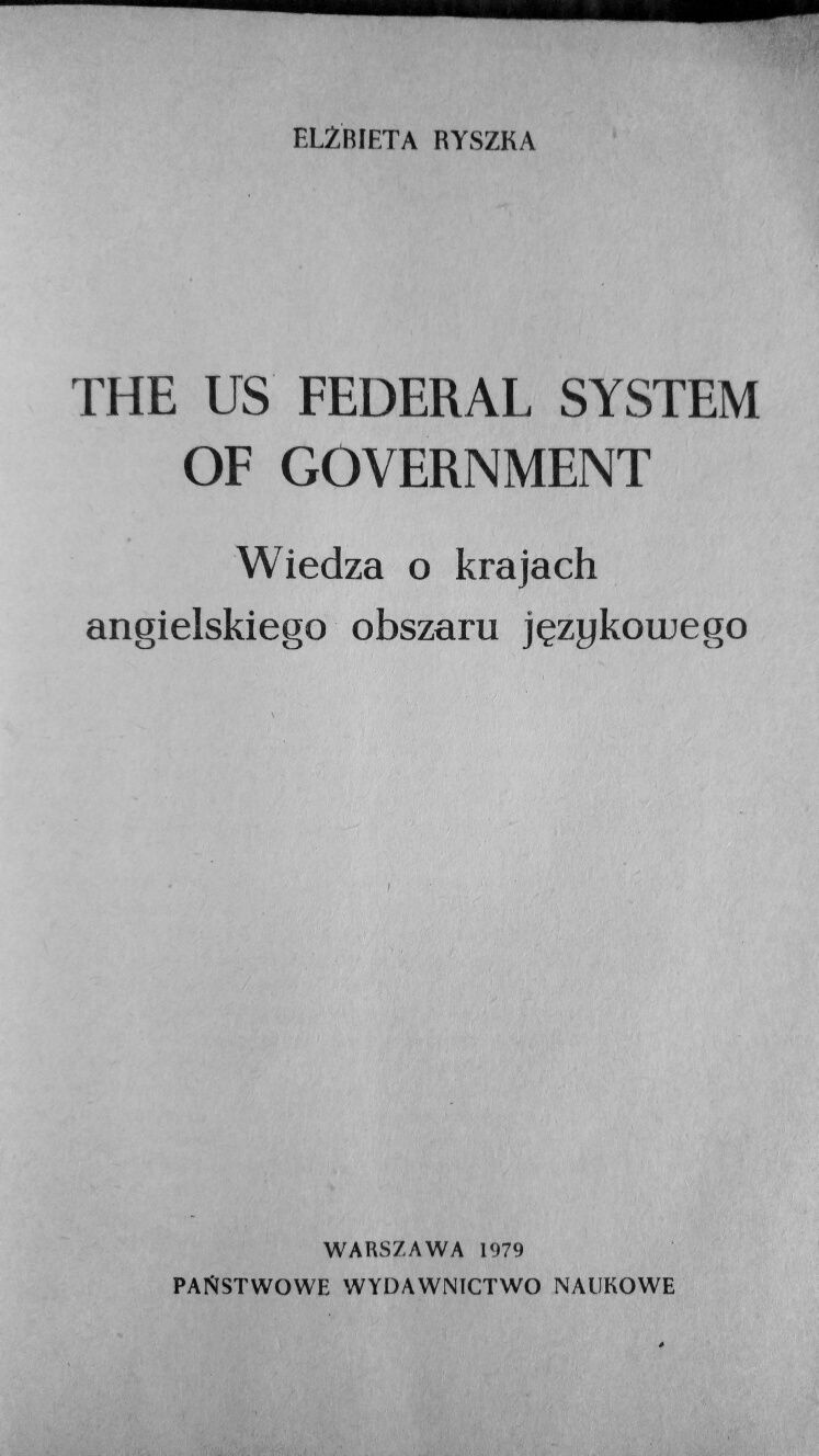 Ryszka-The US Federal System of Government