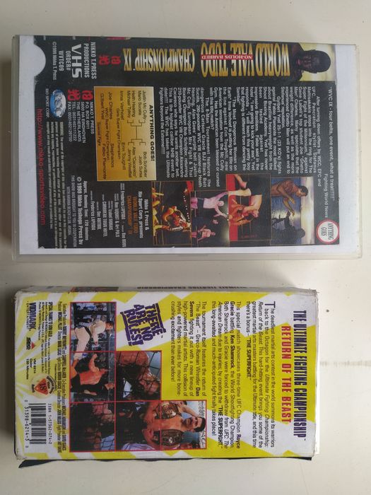 Kasety VHS world vale tudo the ultimate fighting championship