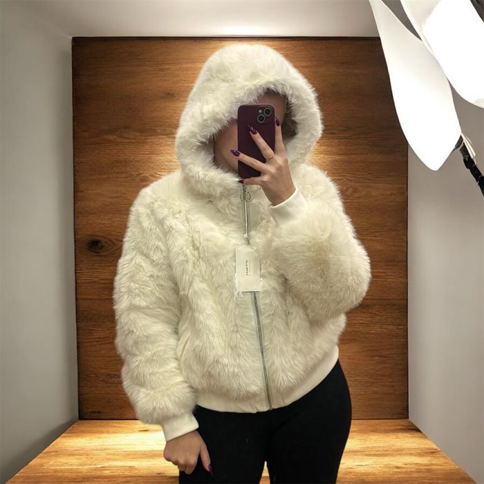 Еко шубка молочна