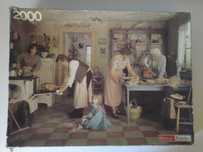 Puzzle 2000 świąteczne stare retro vintage PRL unikat Boże Narodzenie