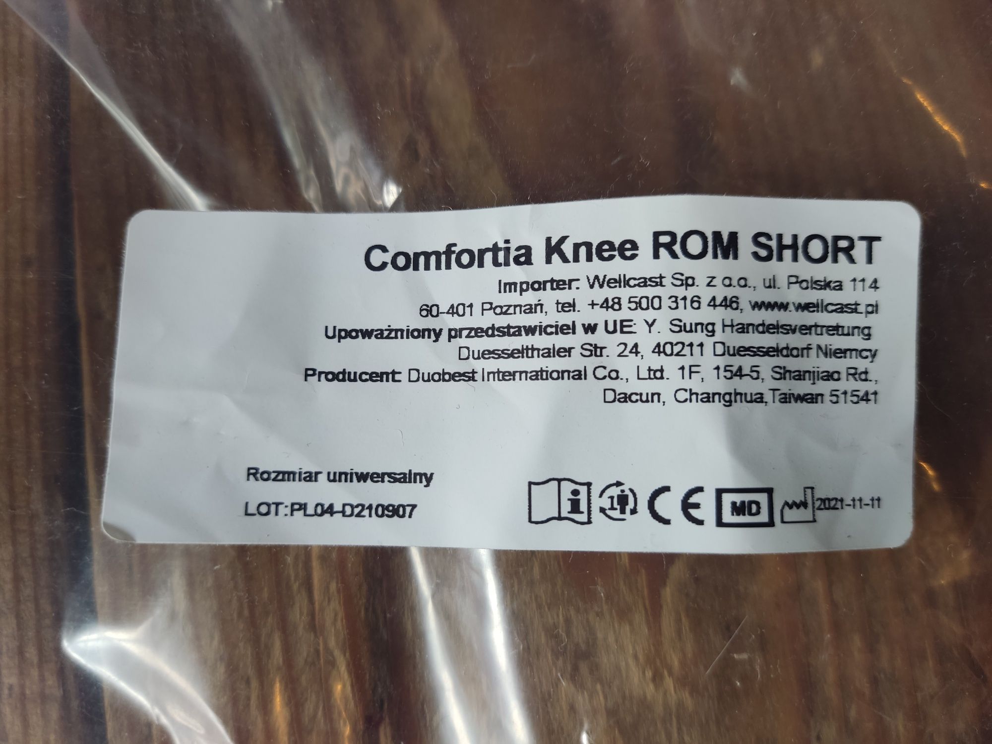 Stabilizator orteza Comfortia Knee Rom Short