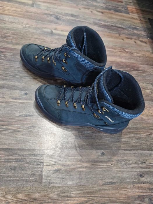Зимові чоловічі черевики LOWA Renegade Warm GTX MID navy Gore-tex