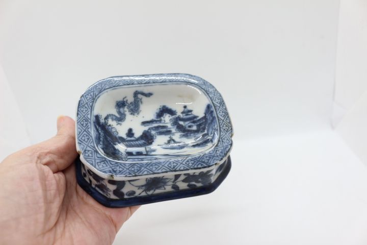 Saleiro Porcelana Chinesa " China Azul " Lago XX