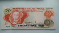 Nota Filipinas 20 PISO 1974 não circulada