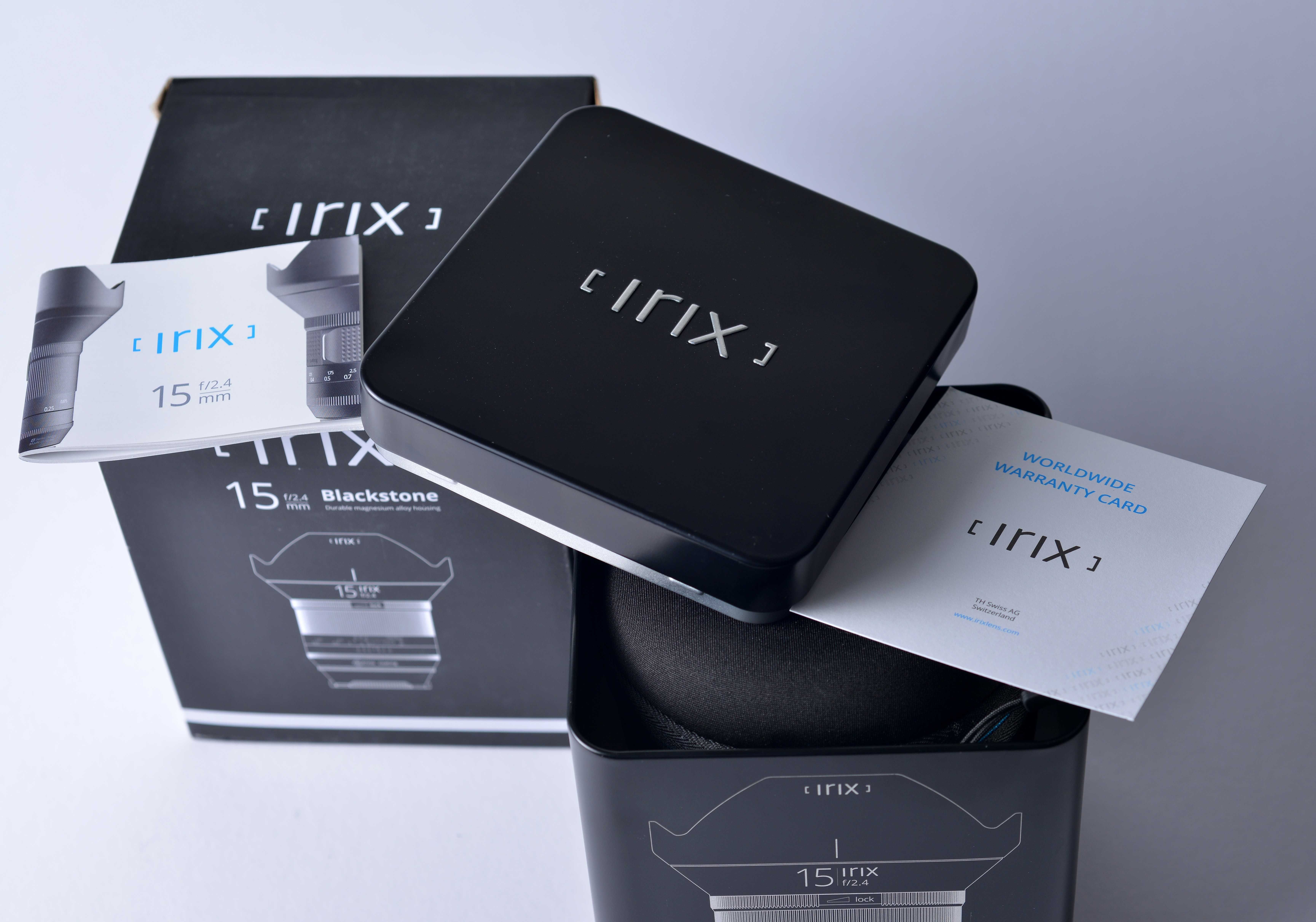 Lente Irix 15mm f 2.4 Blackstone para Nikon+ filtro ND 1000 95mm