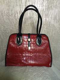 Жіноча сумочка. Женская сумка. Червона сумка.