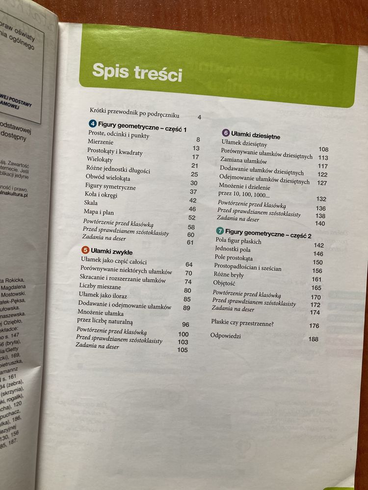 Podręcznik Matematyka z kluczem 4 część 2