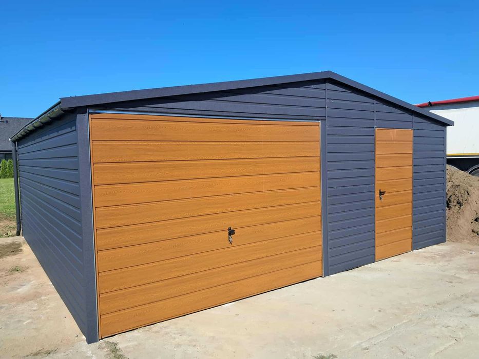 Garaż blaszany, wiata. WZMOCNIONY PROFILAMI. Producent. CAŁA POLSKA