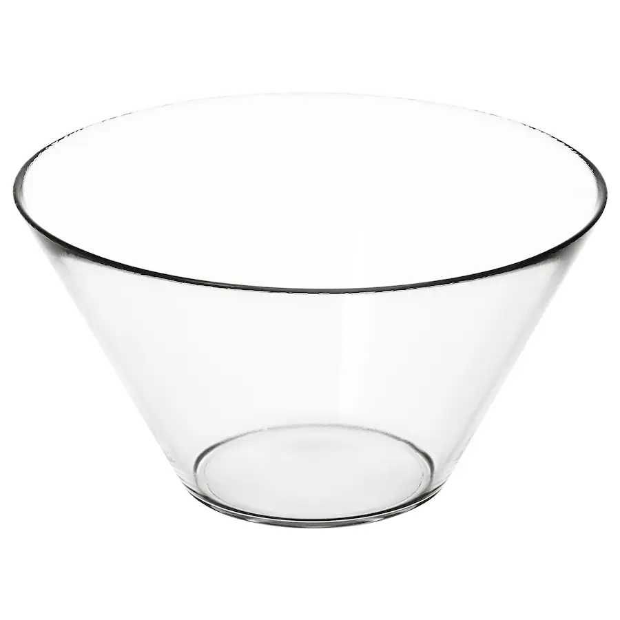 Чаша, Салатниця, Миска безбарвне скло, 28 см IKEA TRYGG