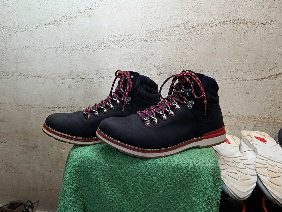 Męskie buty TOMMY HILFIGER OUTDOOR HIKING Detail BOOT r.42 skóra s.bdb