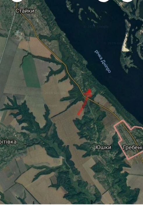 Земельна ділянка на березі Дніпра