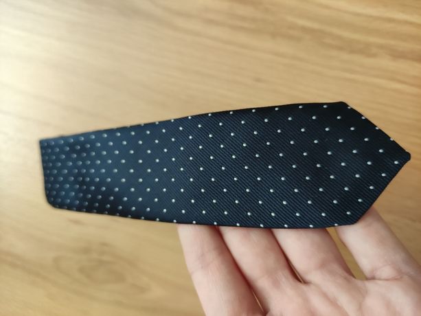 Krawat dla chłopca kropki groszki