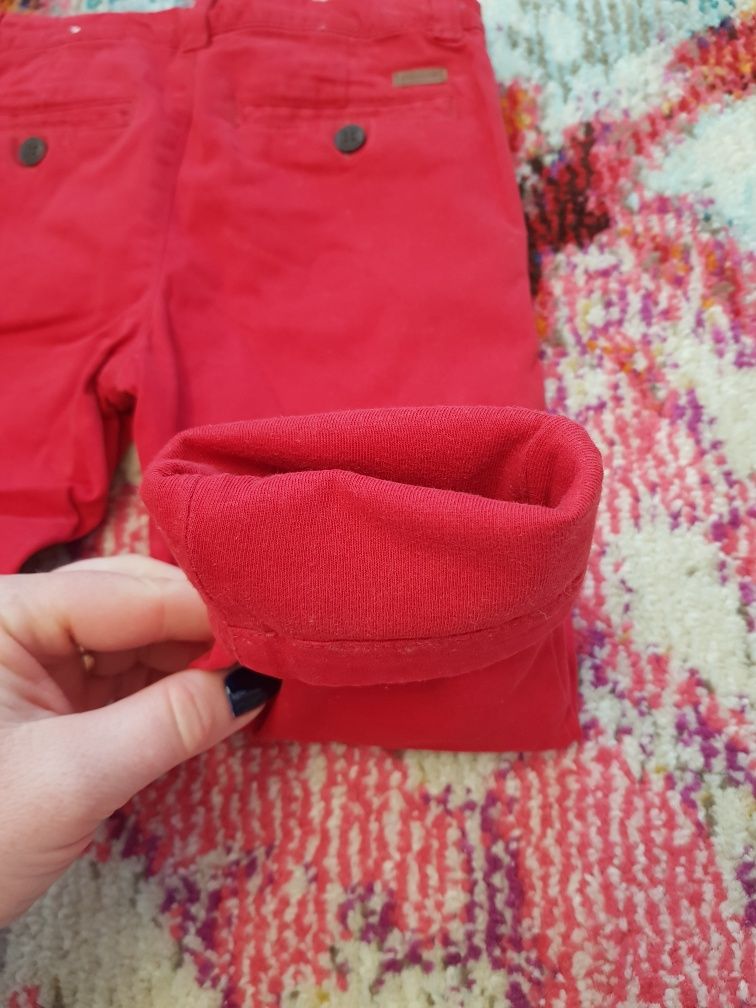 Spodnie ocieplane czerwone Mayoral rozmiar 86