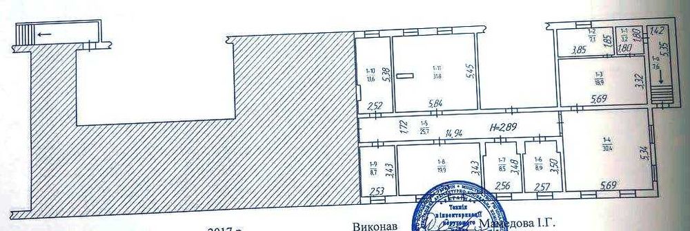 №:23342 - Приміщення в центрі, вул. Івана Мазепи, 347 м²