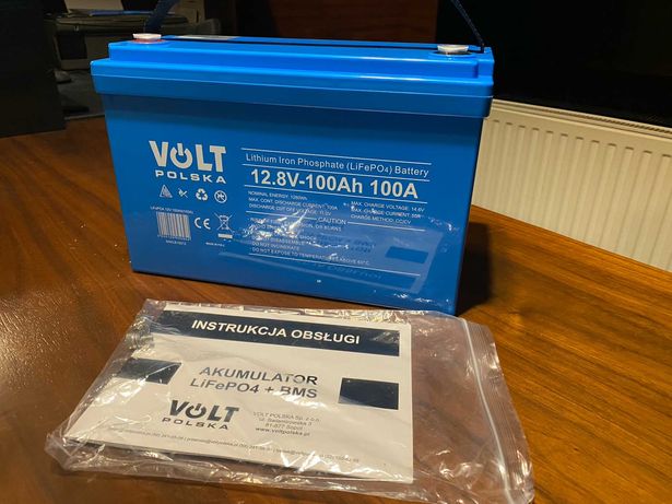 Aкумулятор Volt Polska LiFePO4 12V 100Ah (100A) + BMS + bluetooth