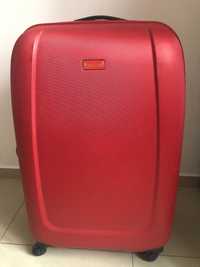Duża walizka PUCCINI podróżna twarda ABS czerwona na zamek 4 koła