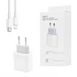 ZESTAW do iPhone i iPad Ładowarka 20W + Kabel Lightning USB C