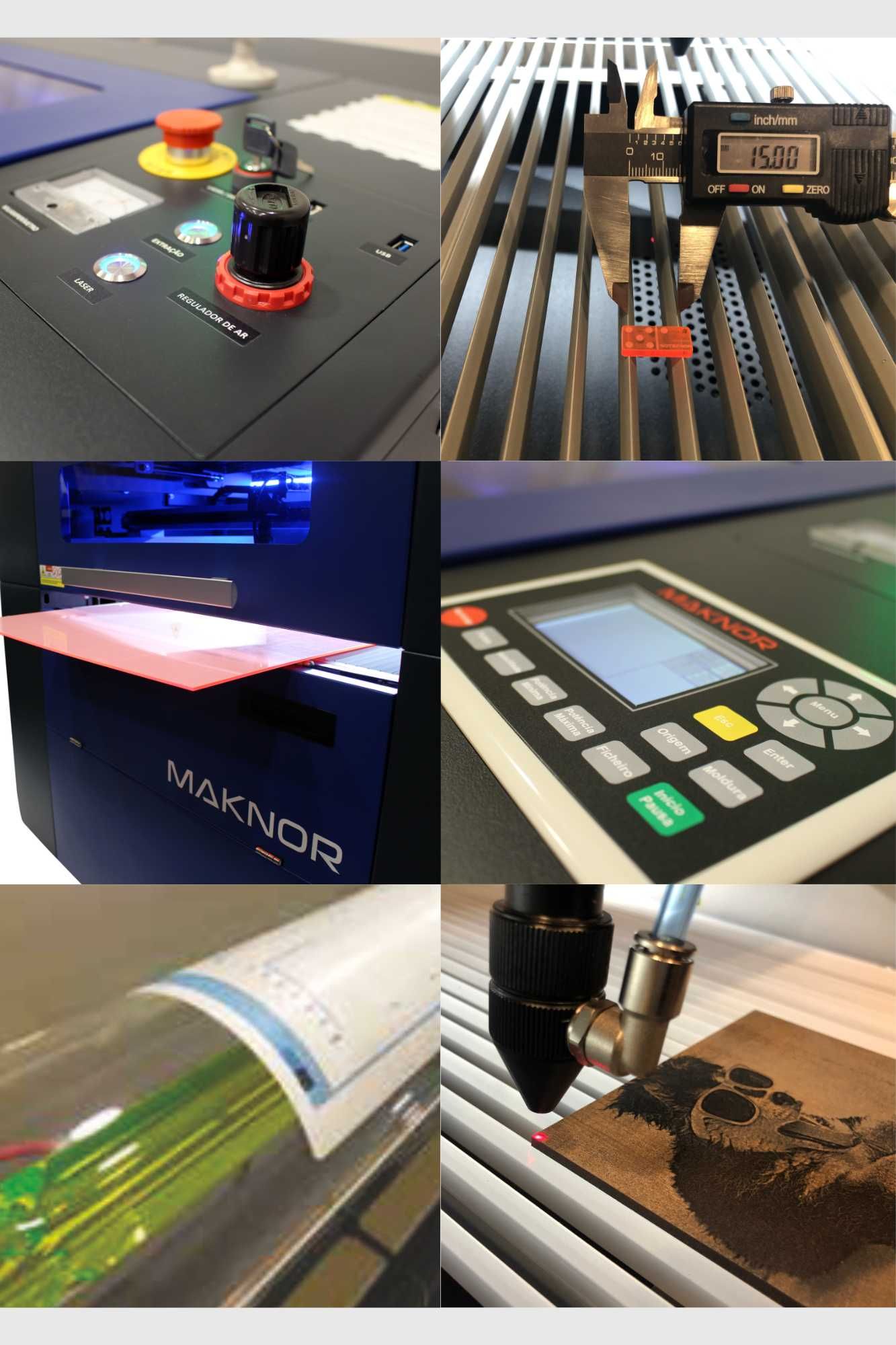 Máq. Corte e Gravação Laser - Incomparável com semelhantes