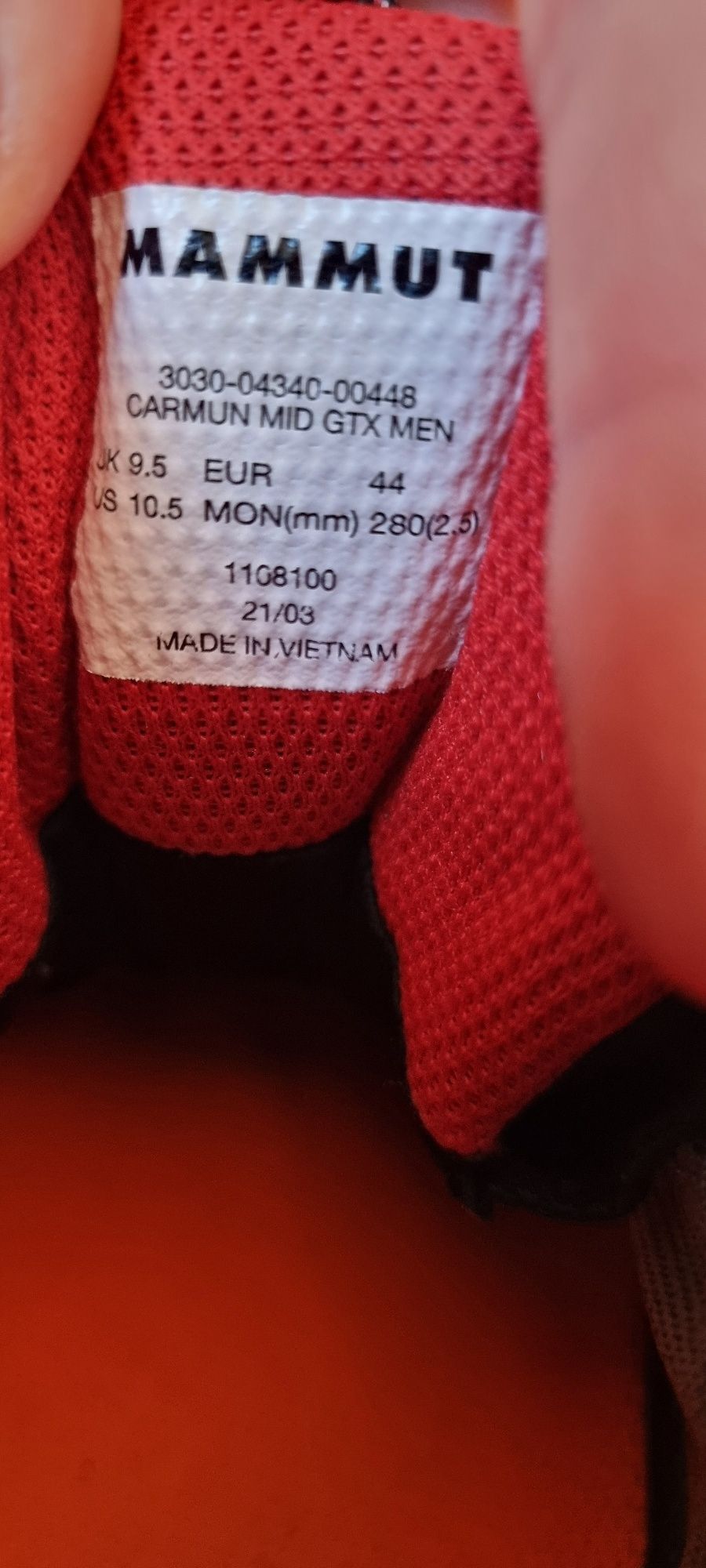 Męskie buty trekkingowe Mammut carmun mid gtx men
