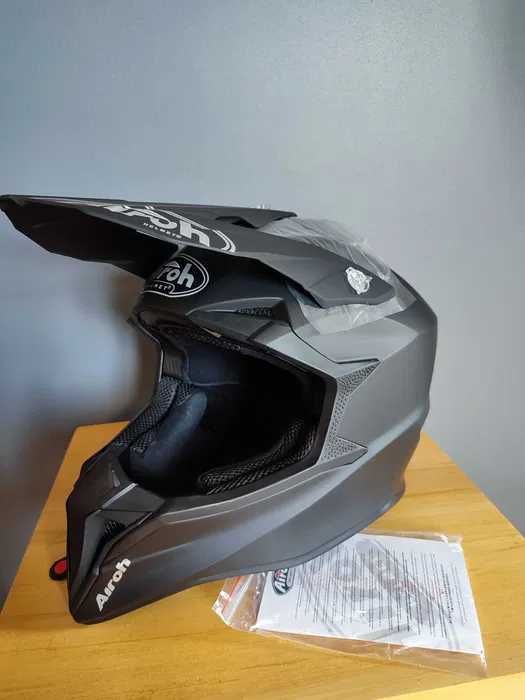 Kask Cross Airoh Wraap Czarny/BLACK // ROZMIAR L / NOWY//