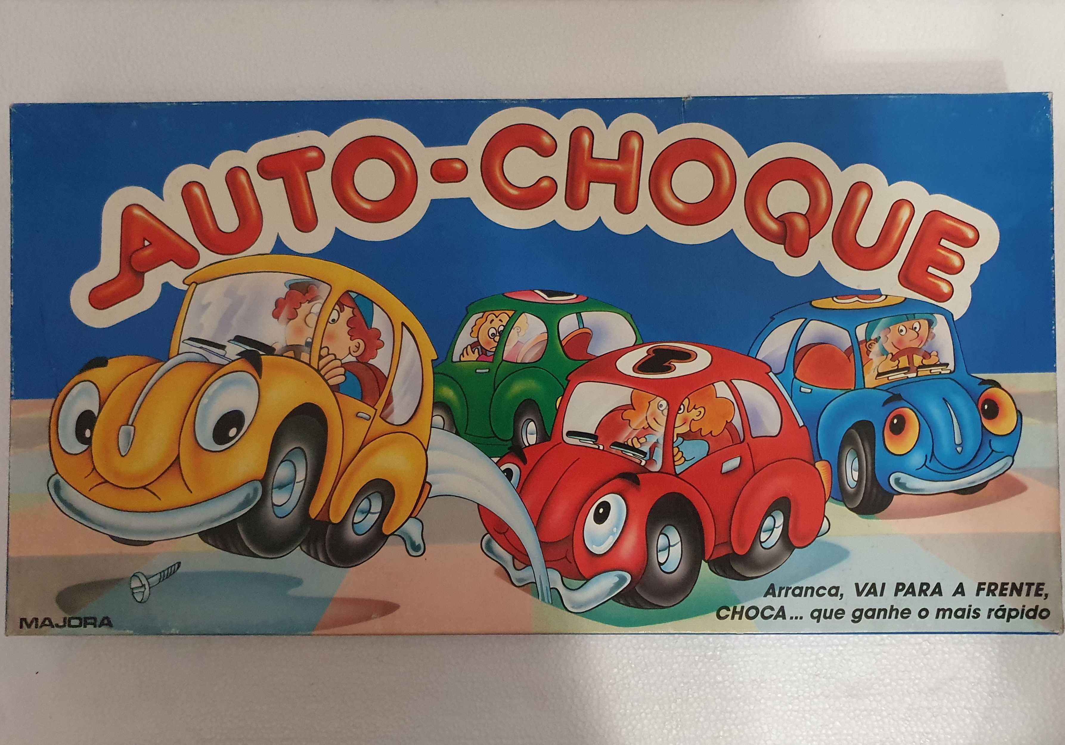 Jogo de tabuleiro vintage - AUTO CHOQUE - Majora - completo - Anos 80