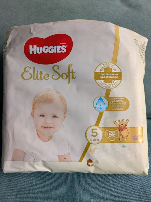 Підгузки Huggies Elite soft 5 (15-22 кг)