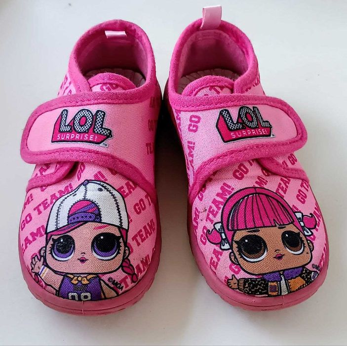 Якісні зручні текстильні капці тапочки мокасини LOL Surprise (2-2,5 р)