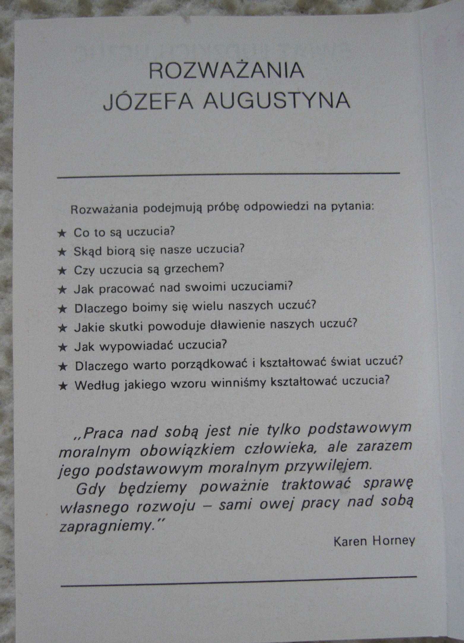 Kaseta Świat ludzkich uczuć O. Józef Augustyn